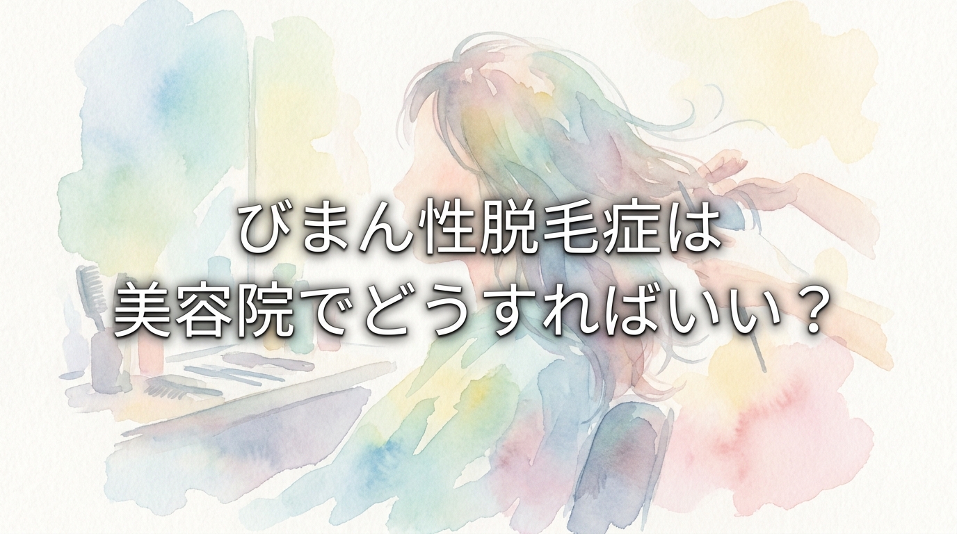 びまん性脱毛症は美容院でどうすればいい?