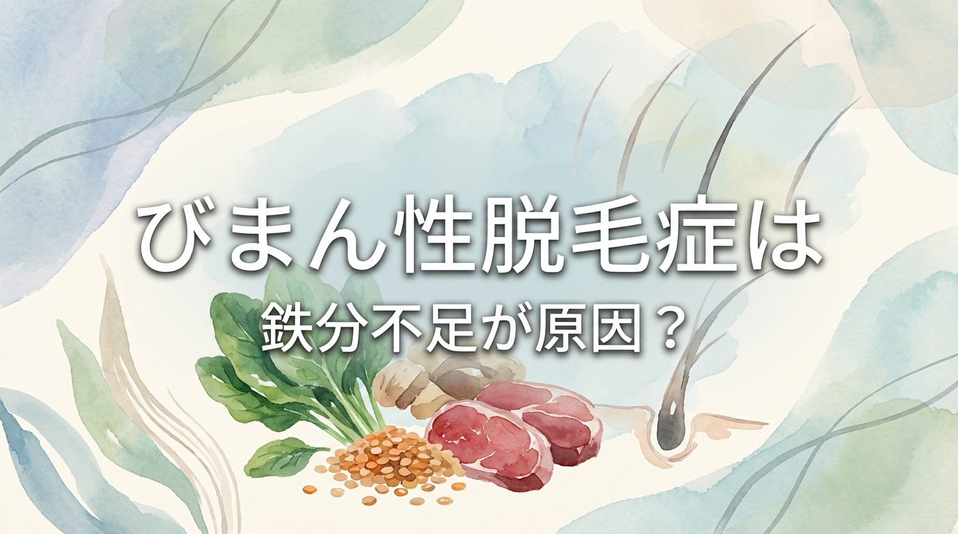 びまん性脱毛症は鉄分不足が原因?