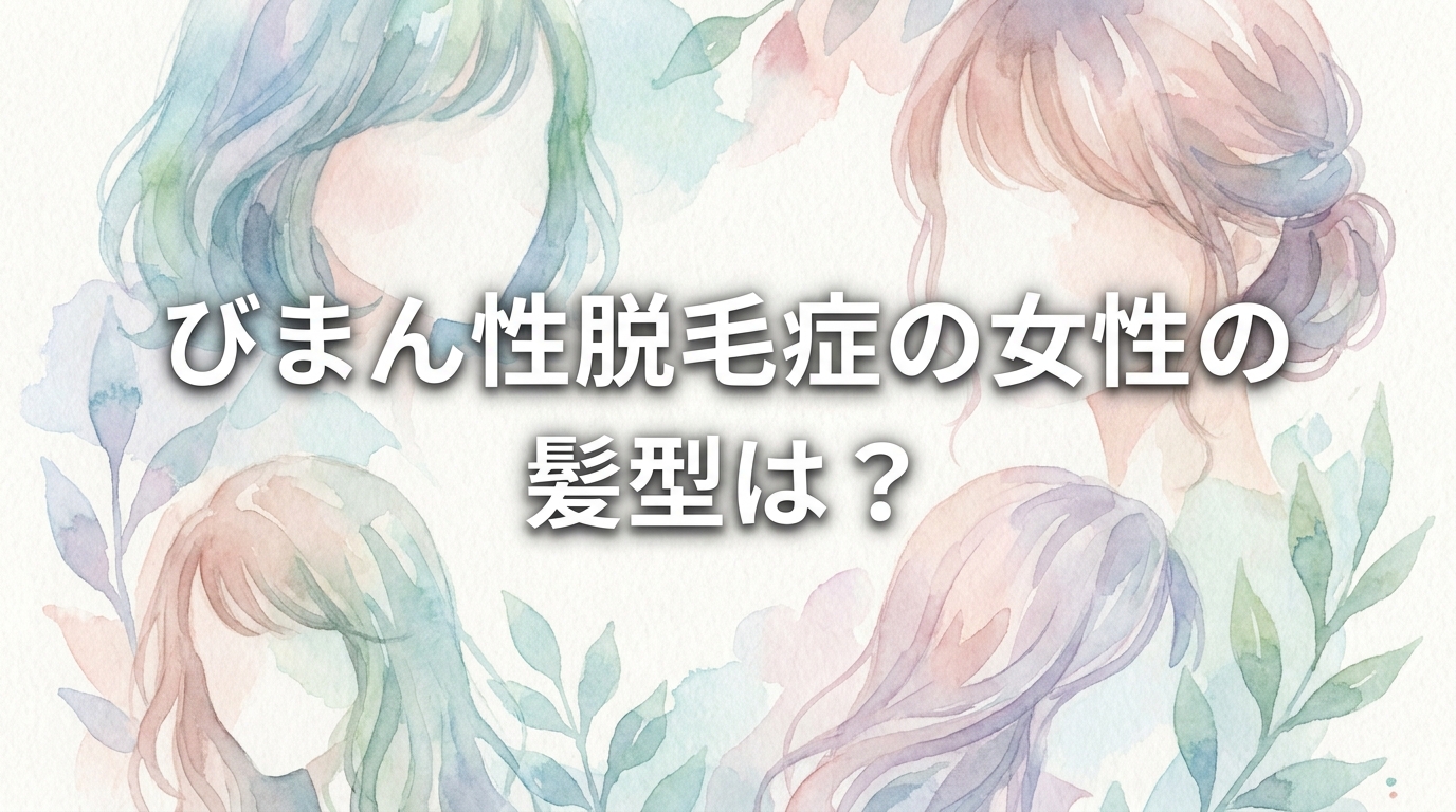 びまん性脱毛症の女性の髪型は？