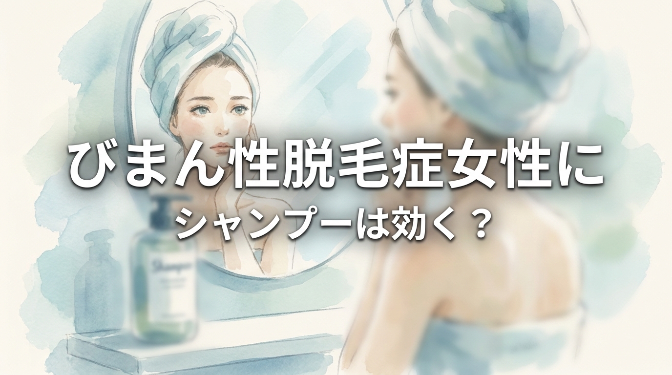 びまん性脱毛症女性にシャンプーは効く？