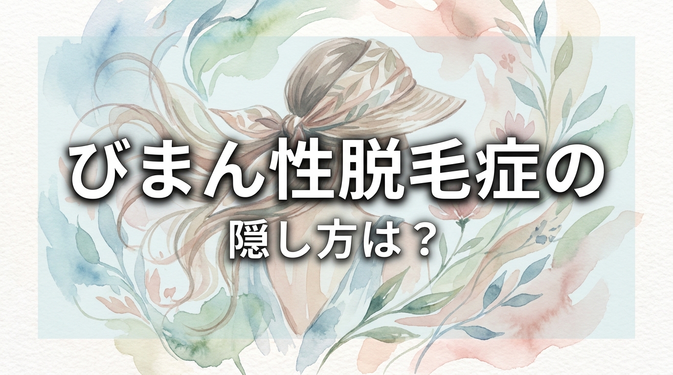 びまん性脱毛症の隠し方は?