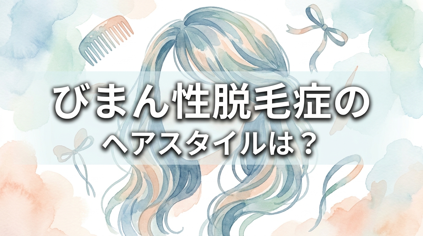 びまん性脱毛症のヘアスタイルは？