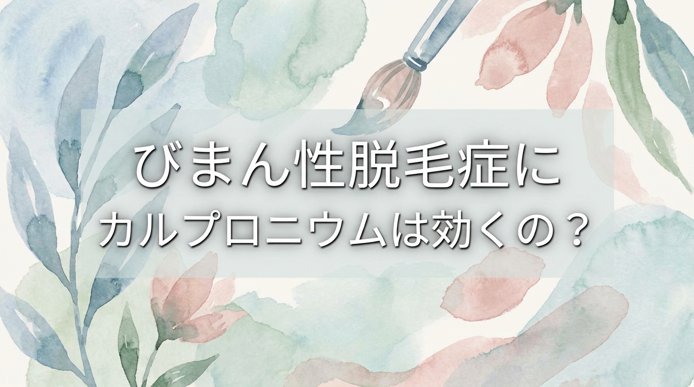 びまん性脱毛症にカルプロニウムは効くの？