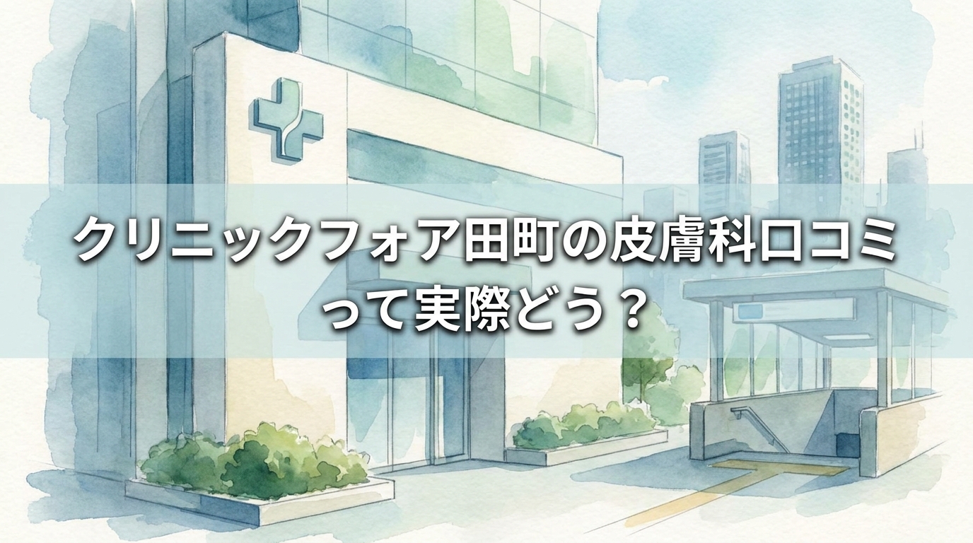 クリニックフォア田町の皮膚科口コミって実際どう？