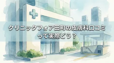 クリニックフォア田町の皮膚科口コミって実際どう？