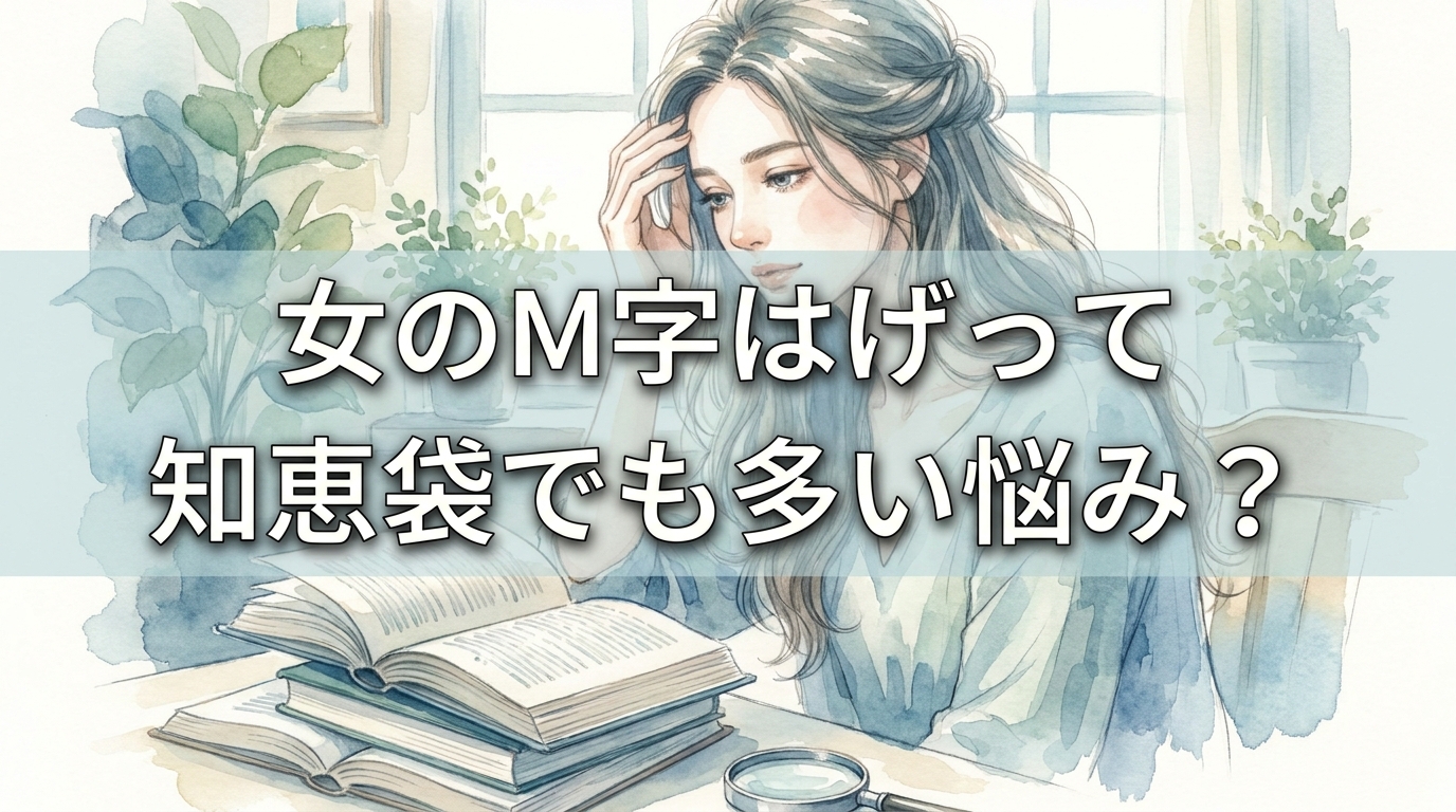 女のM字はげって知恵袋でも多い悩み？