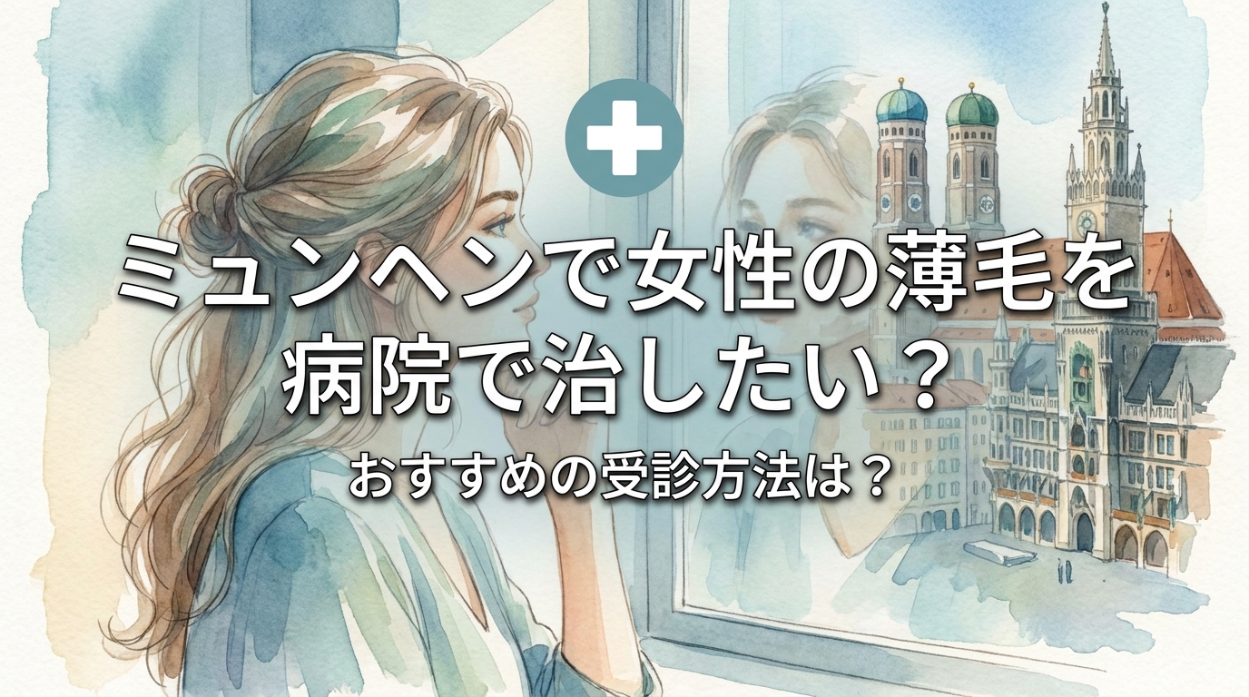ミュンヘンで女性の薄毛を病院で治したい？おすすめの受診方法は？