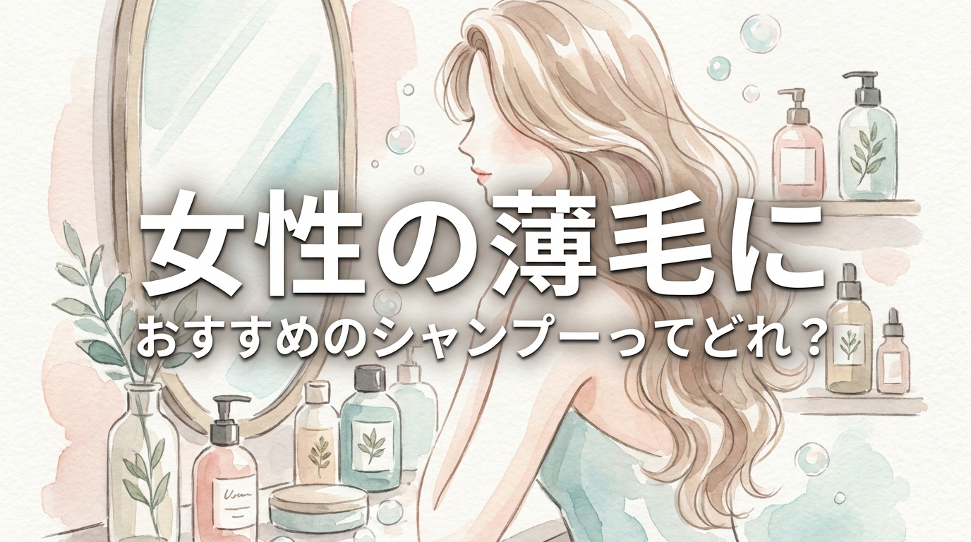 女性の薄毛におすすめのシャンプーってどれ？