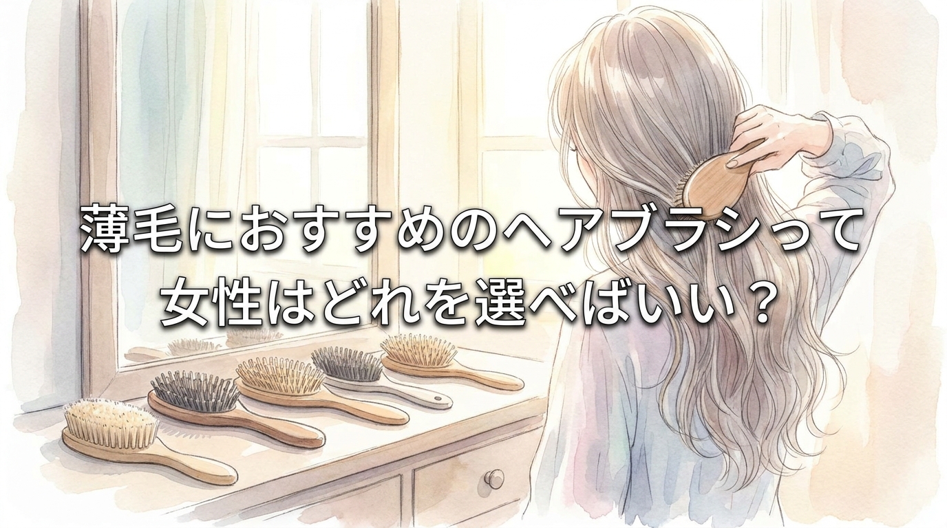 薄毛におすすめのヘアブラシって女性はどれを選べばいい？