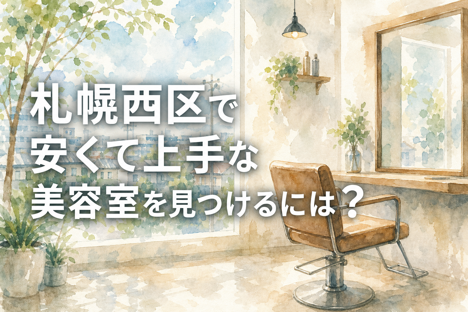 札幌西区で安くて上手な美容室を見つけるには?