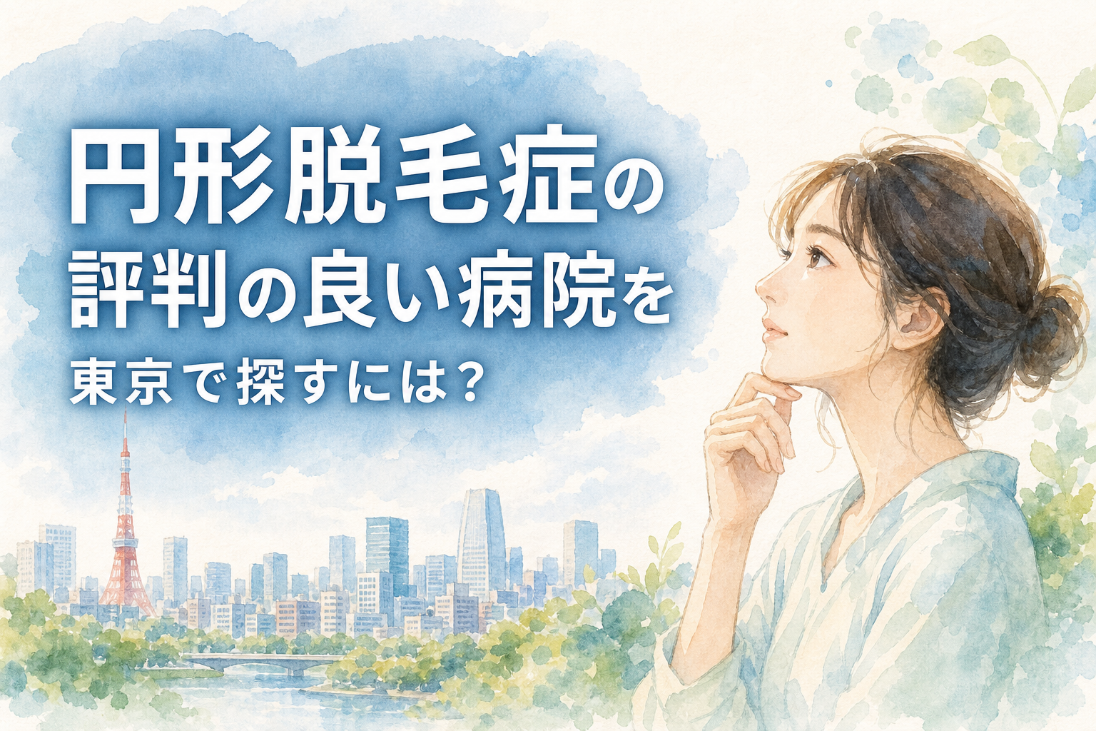 円形脱毛症の評判の良い病院を東京で探すには?