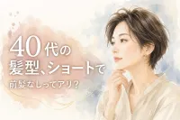 40代の髪型、ショートで前髪なしってアリ？