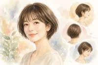 40代の髪型、ショートボブに前髪ありってどうなの？