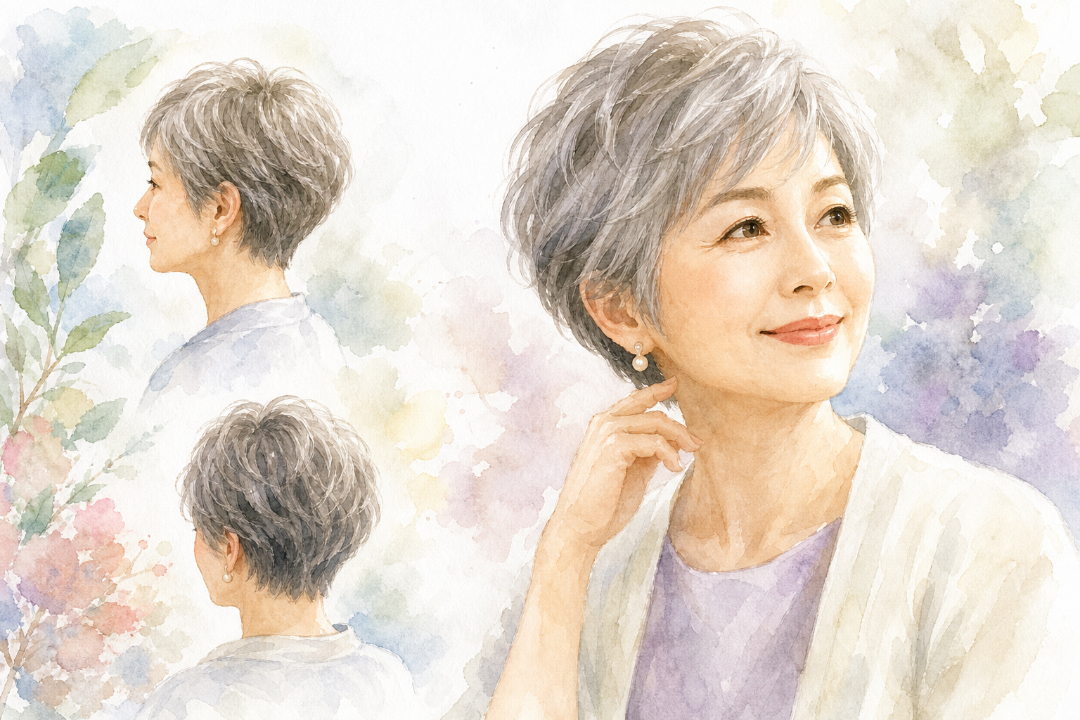 60代女性の薄毛にショートヘアが向いているって本当?