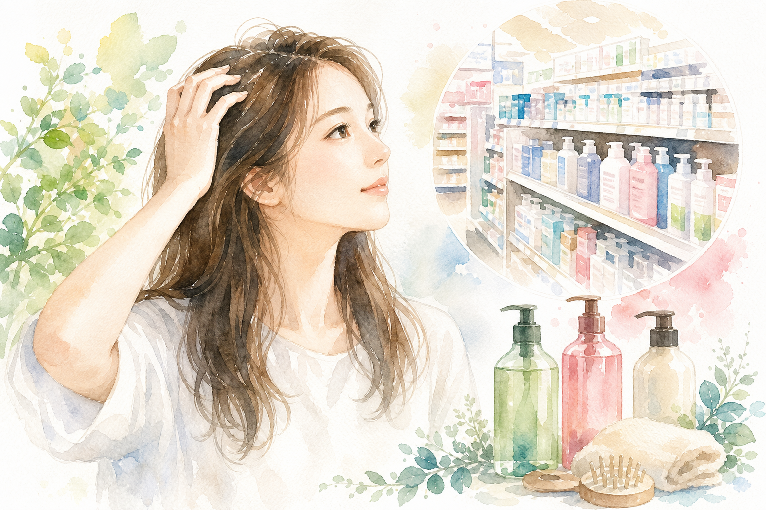 育毛シャンプーは女性でも市販の安いもので大丈夫?