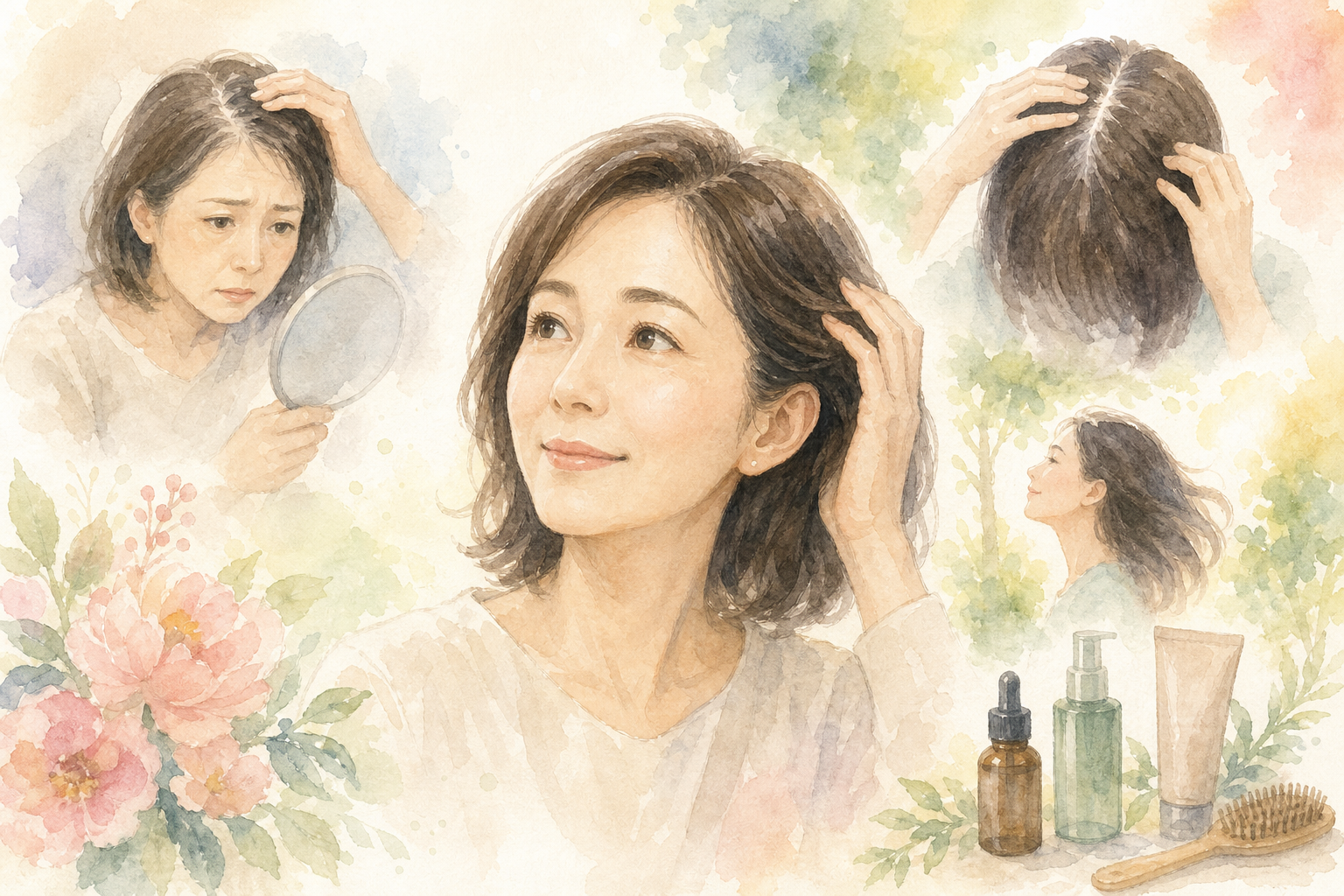 40代女性の薄毛は改善できる?
