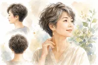 50代の髪型、ショートでくせ毛を活かせる？