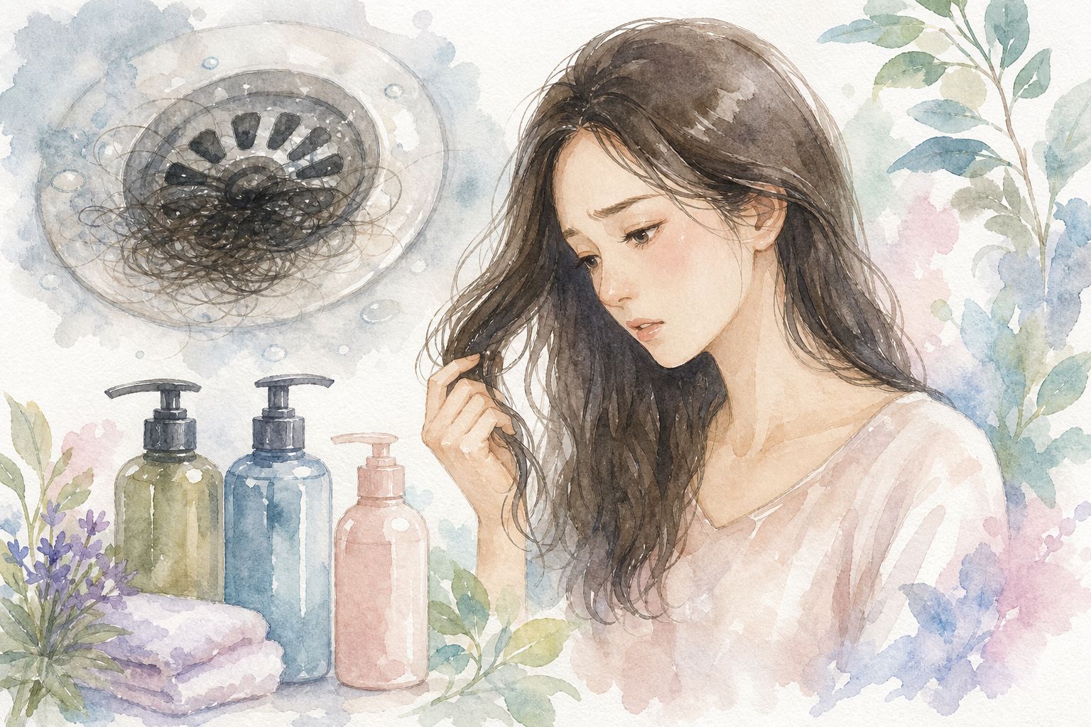 女性の抜け毛に市販シャンプーって効果ある？