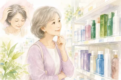 60代女性の育毛剤、ドラッグストアで選べる？