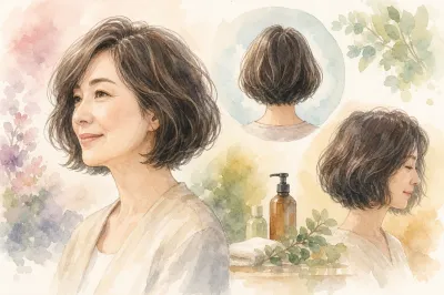 50代のくせ毛で毛量が多いならボブが正解？