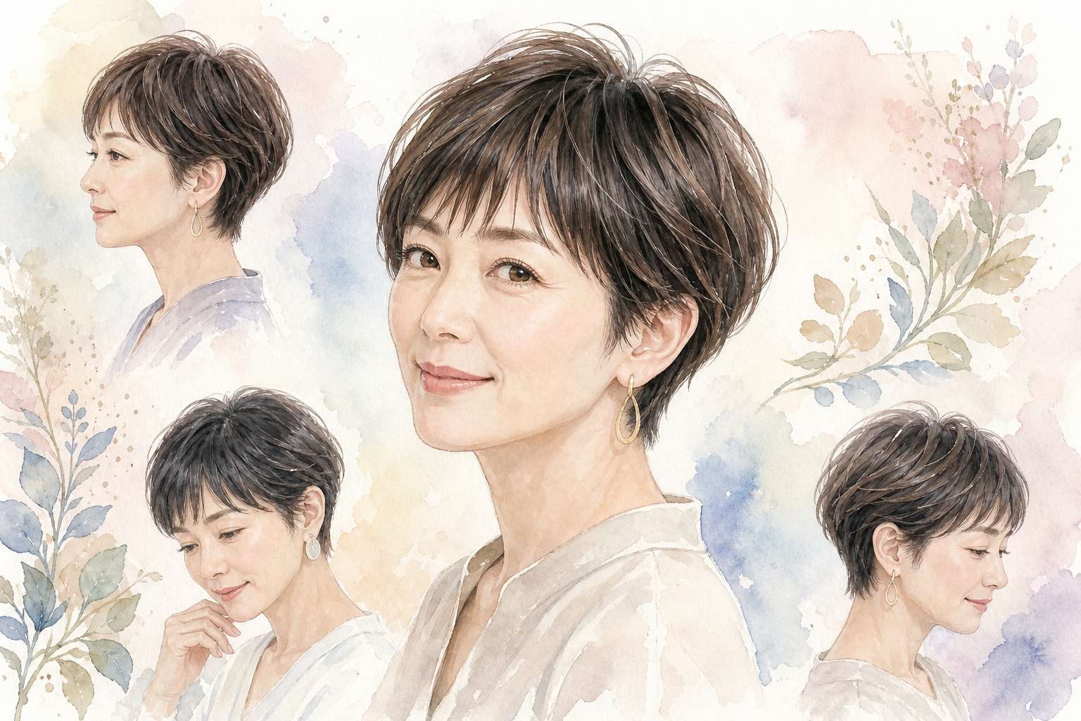 40代女性のベリーショートに前髪ありってあり？