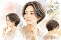 40代の髪型、ショートボブで前髪なしってどうなの？