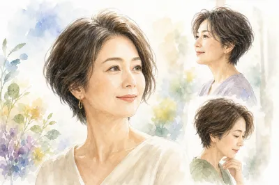 50代女性のショート前髪なし髪型って似合う？