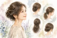 50代髪型ロングのまとめ髪、どうすれば若々しく見える？