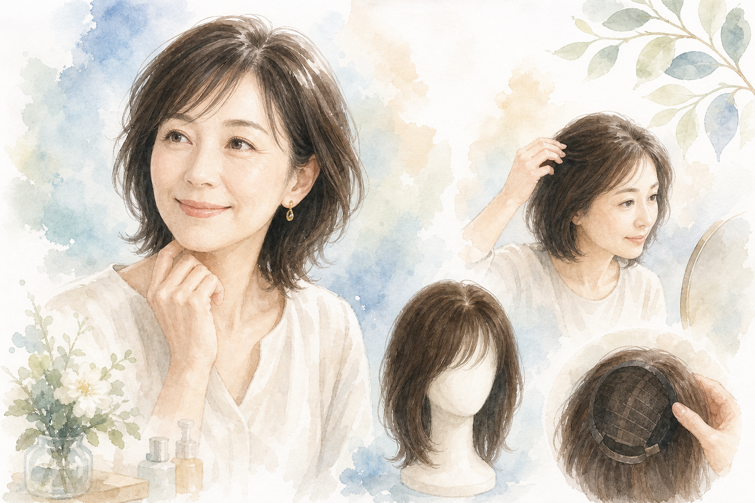 40代女性の薄毛にウィッグは使える？