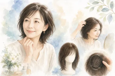 40代女性の薄毛にウィッグは使える？