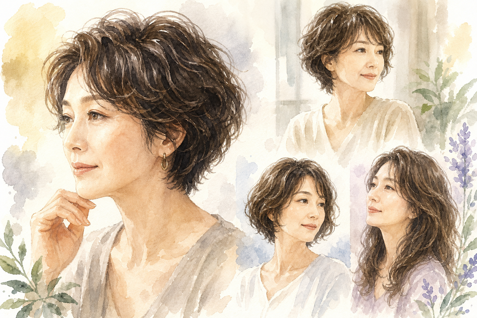 50代くせ毛でも似合う髪型ってあるの？