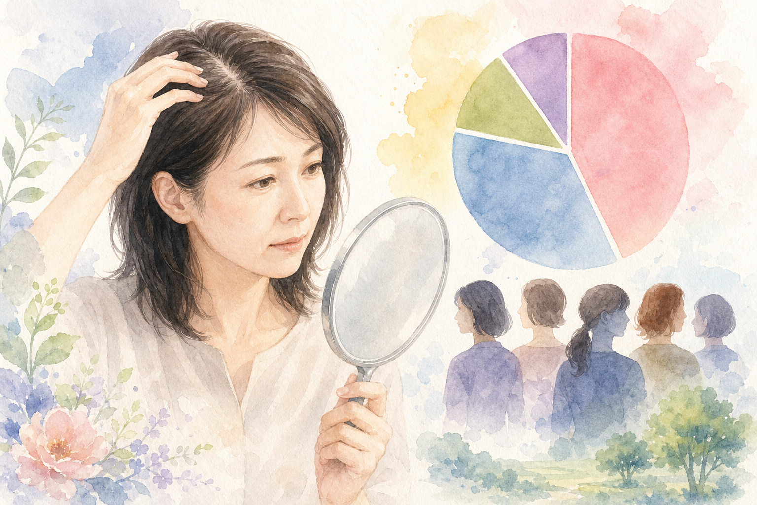40代女性の薄毛割合はどのくらい？