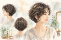 40代でショートボブはくせ毛が多いと似合う？