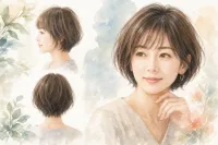 40代・面長さんにショートボブ前髪ありは似合う？