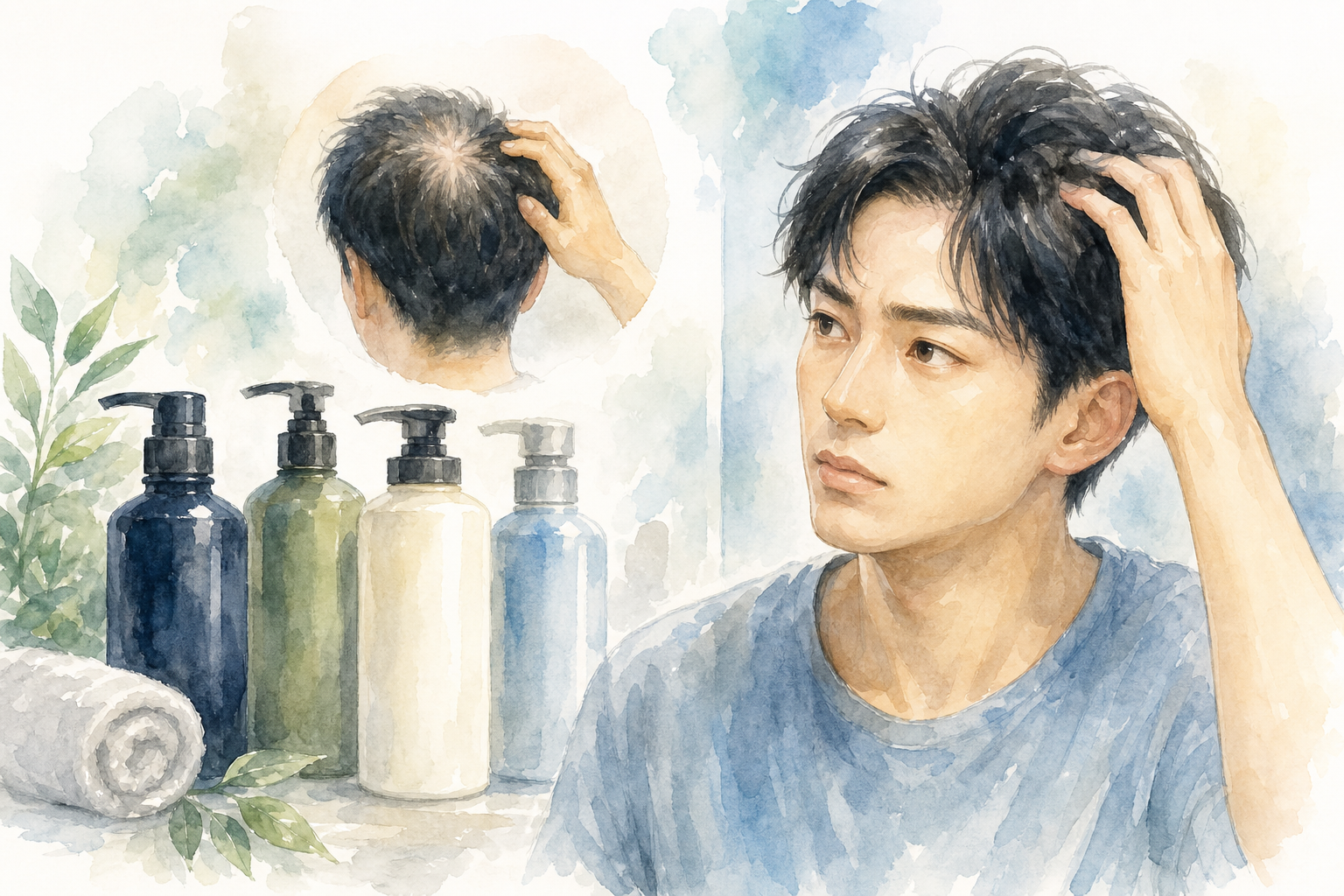薄毛におすすめのシャンプー、男性はどれを選ぶべき?