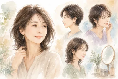 40代女性の薄毛に似合う髪型って何がいいの？