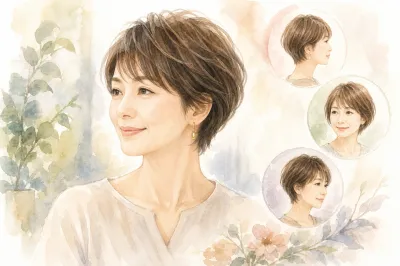 髪型で50代女性のショートに前髪ありはあり？