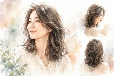 くせ毛を生かした髪型、50代女性のセミロングってどうすればいい？