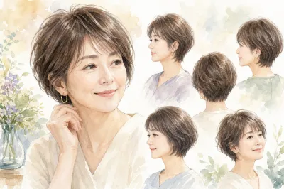 50代女性の薄げな髪の毛に似合う髪型は？