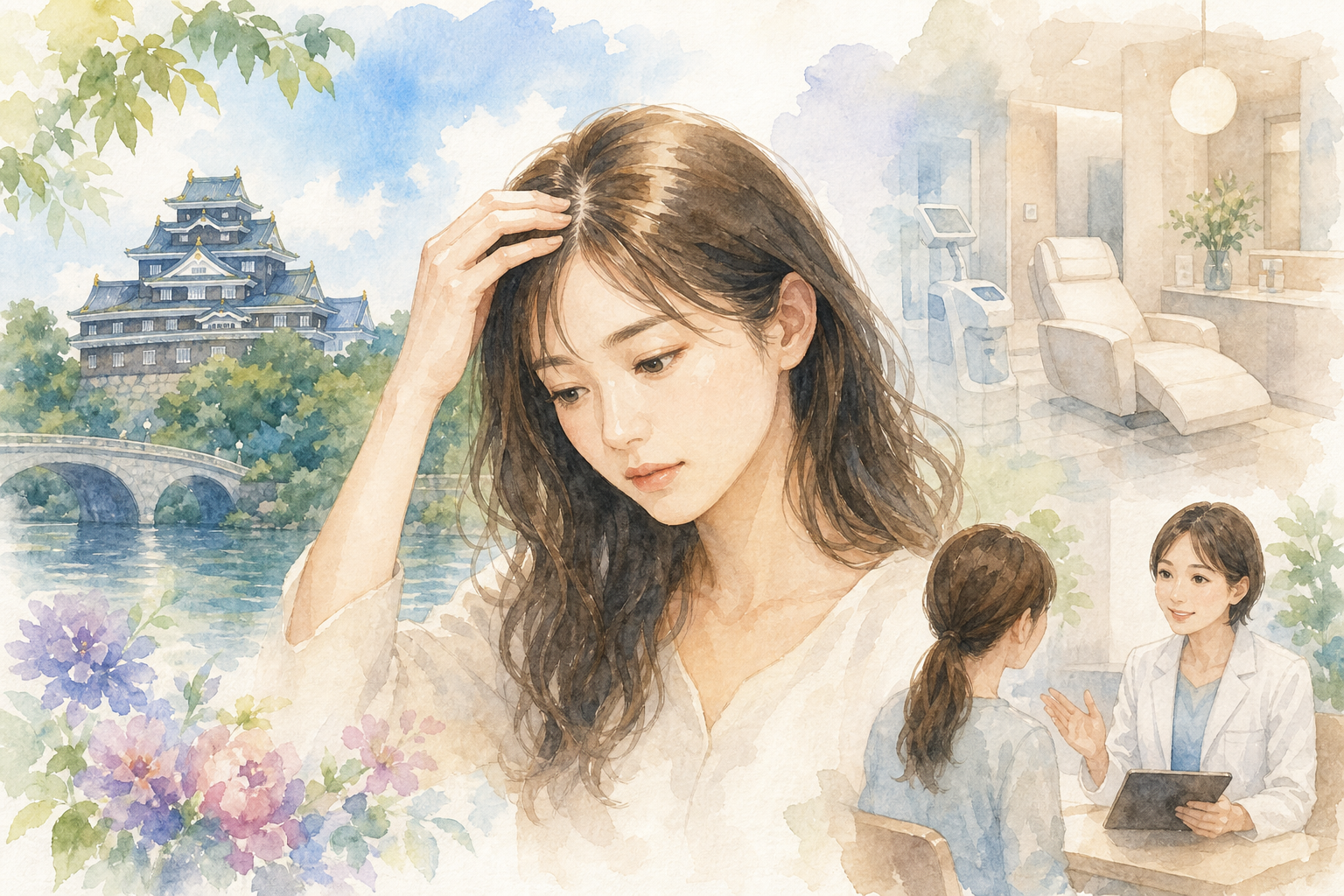 岡山で女性が薄毛治療するならミュゼでできる?