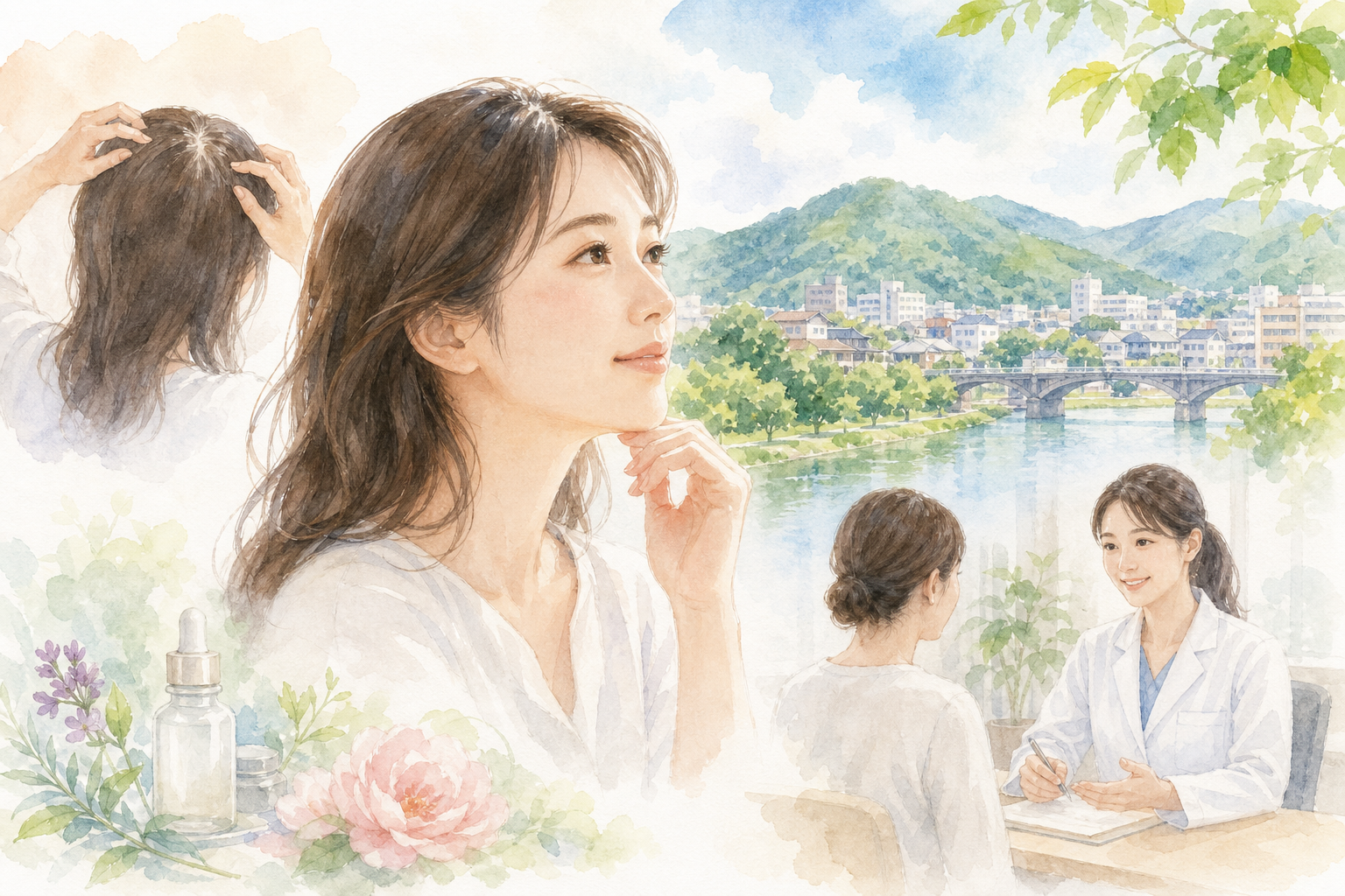 岡山で女性の薄毛治療、沼田エリアから通えるクリニックは?