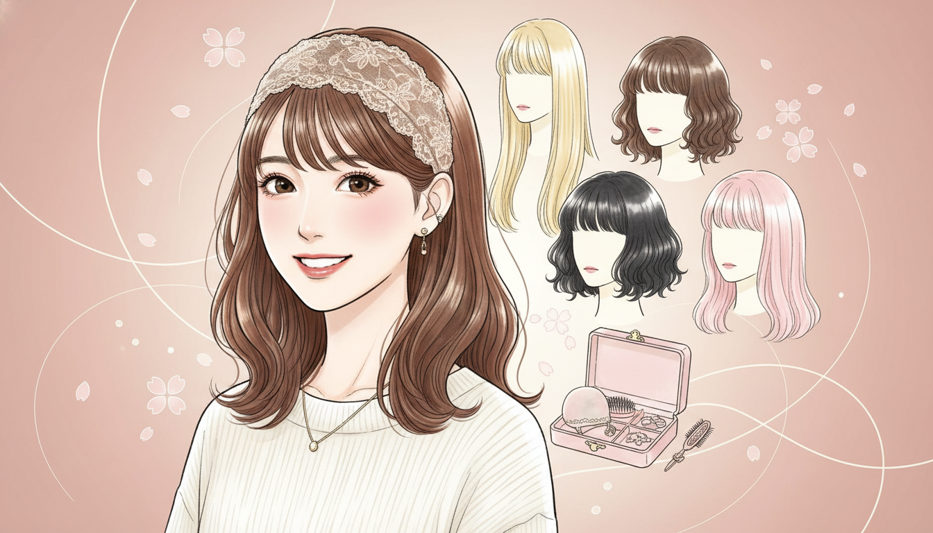 若い女性に人気のウィッグの種類と選び方