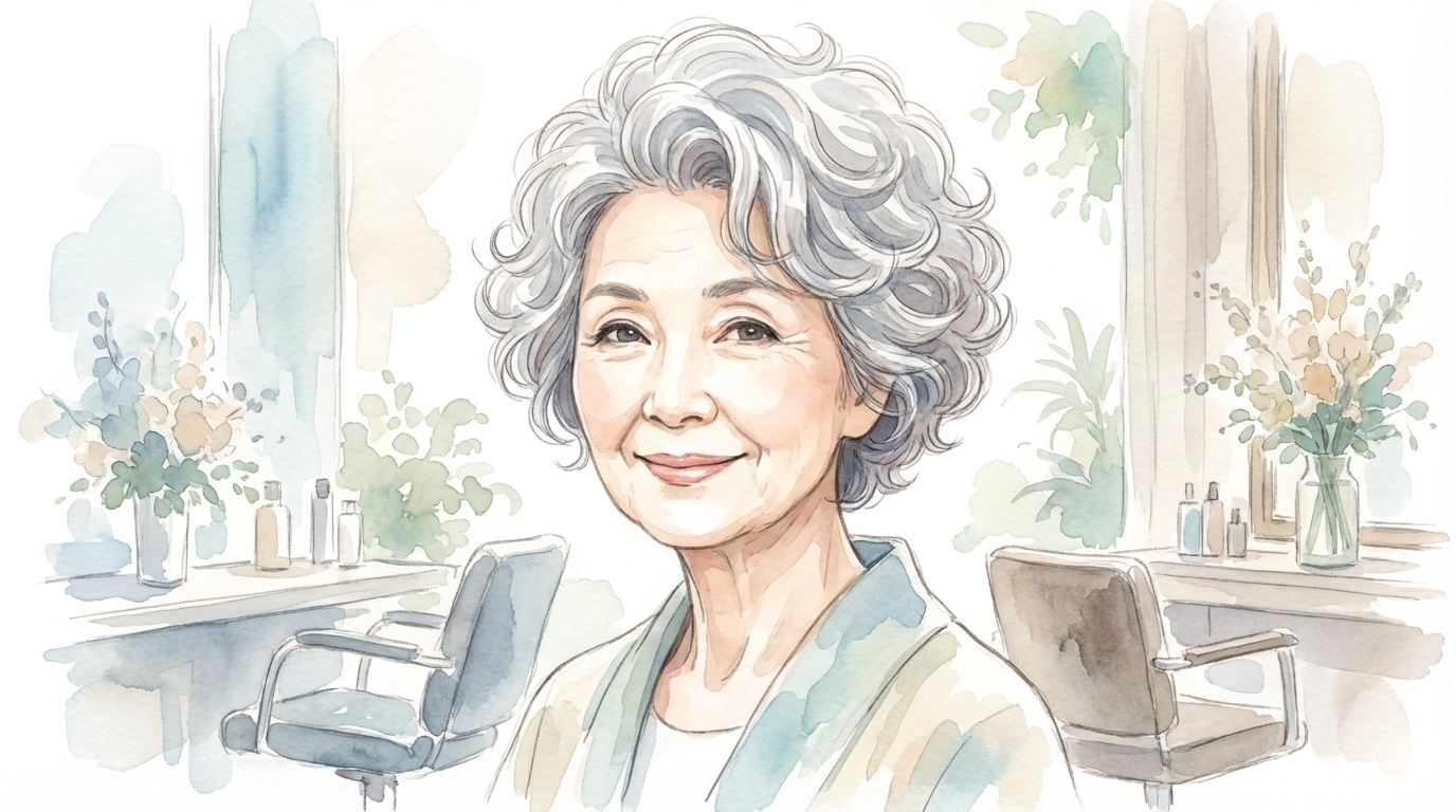 80代女性の薄毛対策にはショートカット×パーマが最適