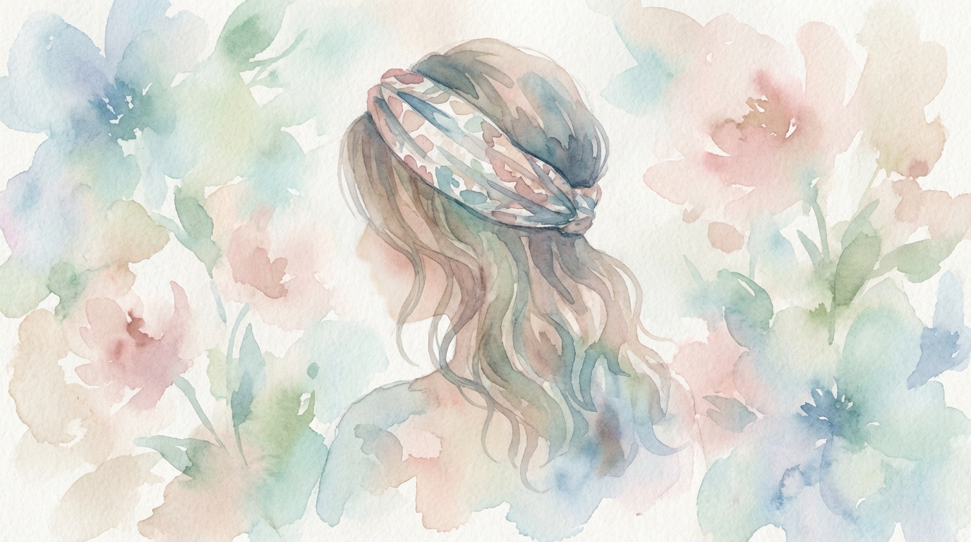 薄毛隠しには幅広ヘアバンドが効果的です