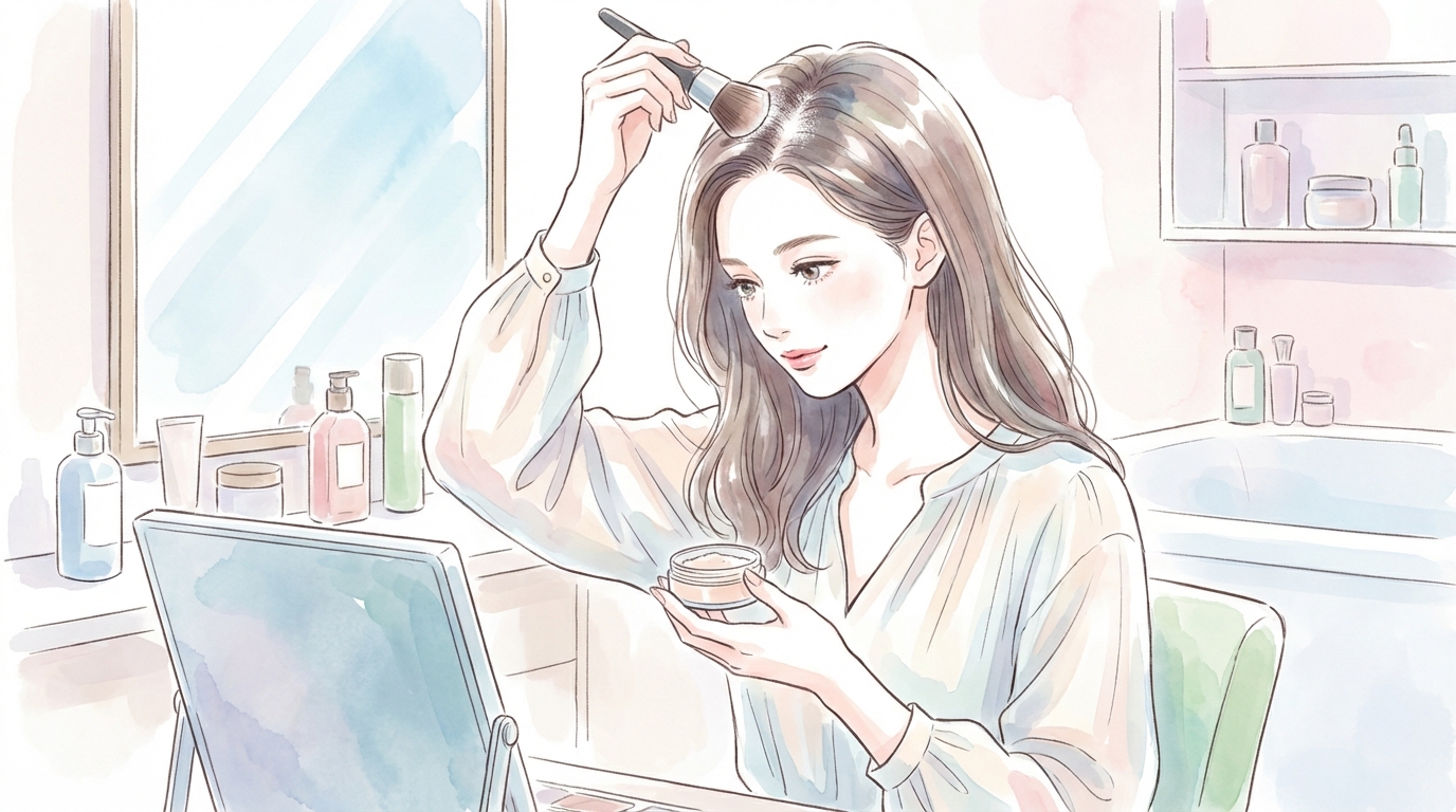 薄毛パウダーの上手な使い方とコツ