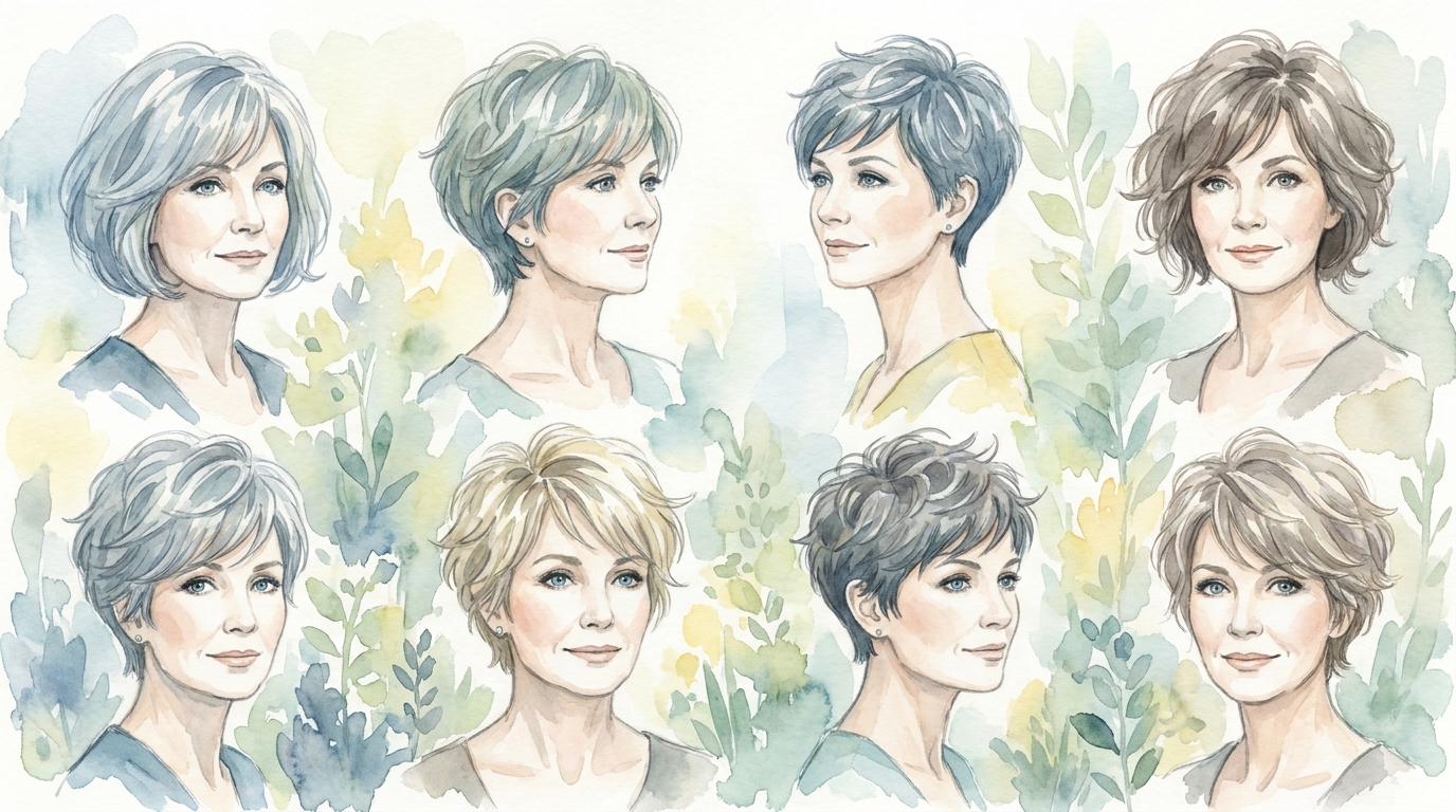 薄毛をカバーするショートヘアの具体的なスタイル