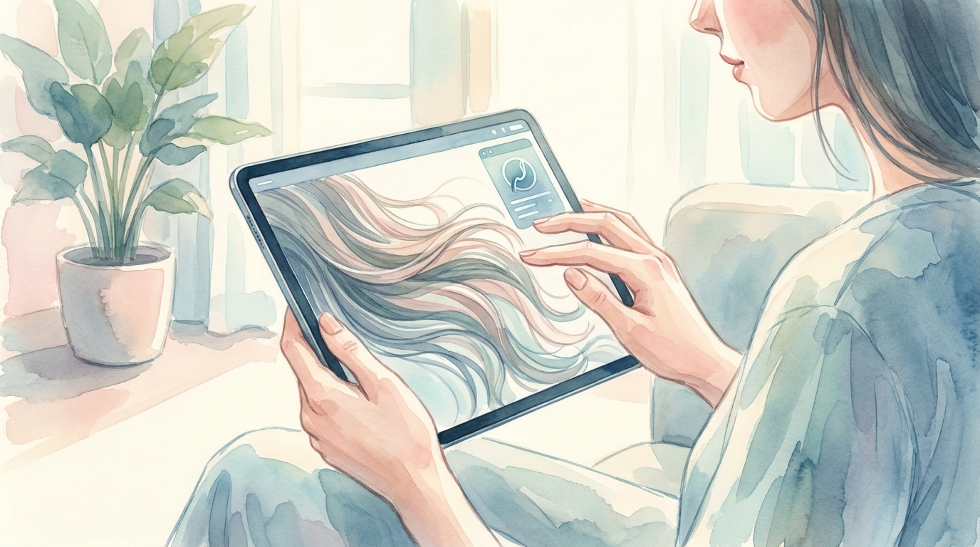 女性の薄毛チェック:オンラインツールの活用