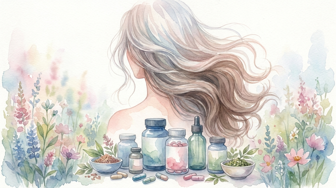 女性の薄毛改善に人気のサプリ具体例
