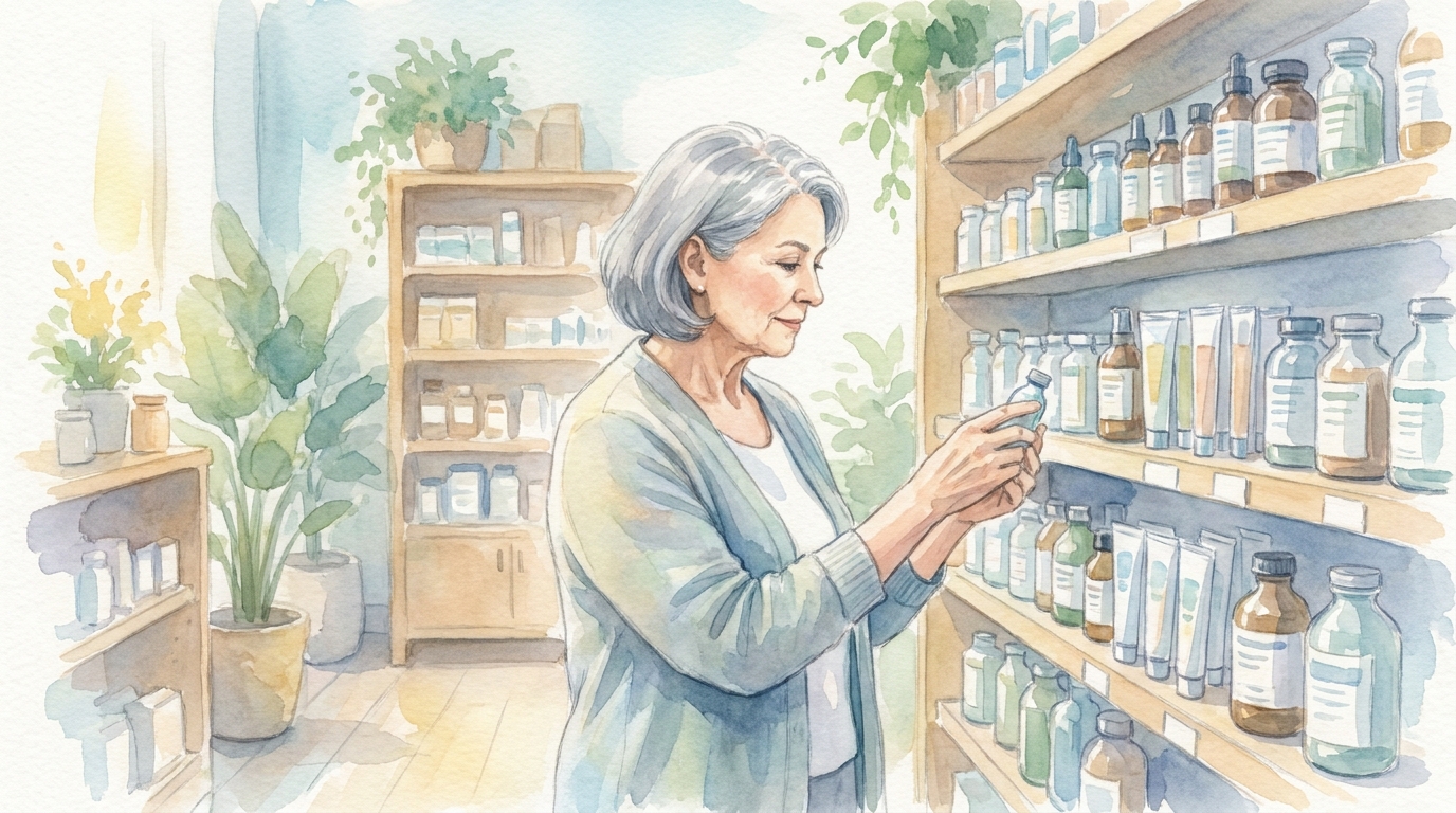 60代女性はドラッグストアで育毛剤を選べます