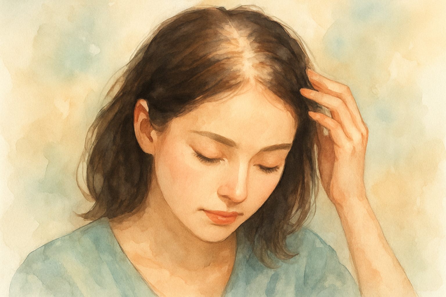 20代女性のつむじ薄毛は改善できる可能性が高い